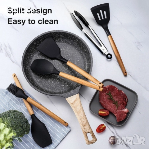 Комплект прибори за готвене, снимка 5 - Прибори за хранене, готвене и сервиране - 52504450