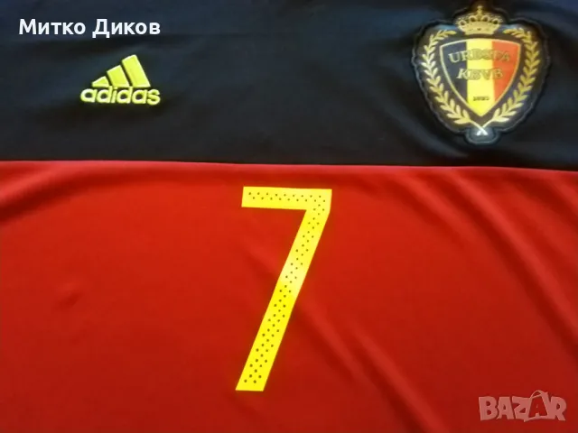 Футболна тениска на Белгиум маркова на Адидас №7Кевийн Де Бруйне размер ХЛ, снимка 3 - Футбол - 48346283