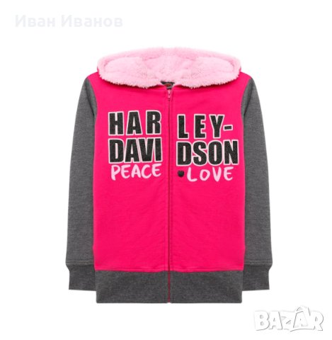 Харли Дейвидсън Harley-Davidson Памучен суичър  размер 7/8