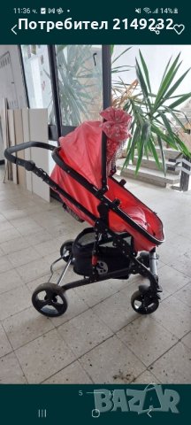бебешка количка и столче за кола розова, снимка 8 - Детски колички - 42932850