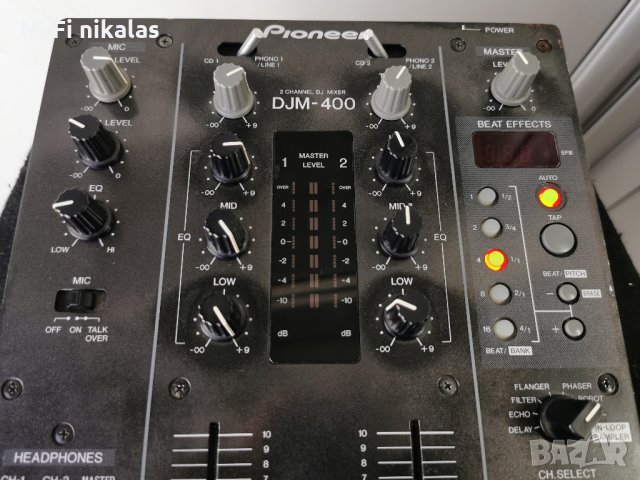2-канален професионален пулт мишпулт миксер PIONEER  DJM-400, снимка 3 - Ресийвъри, усилватели, смесителни пултове - 43973584