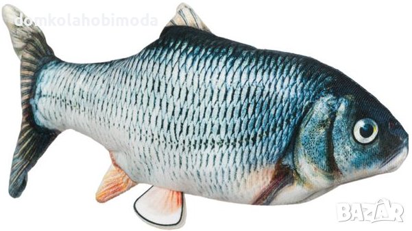 Котешка играчка-риба с движение,Сензор за допир, USB кабел зарждане,28х4х15 см, снимка 2 - За котки - 39552362