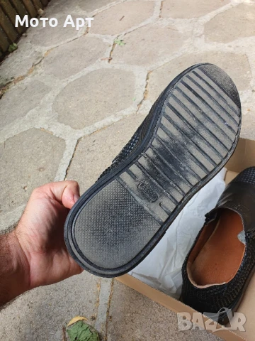 Кожено Обувки Voin Мъжки Номер 43 Мокасини Летни Ръчно Правени, снимка 3 - Маратонки - 51068314