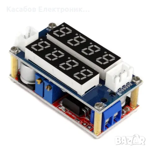 XL4015 Понижаващ преобразувател с дисплей CC/CV 5V-38V / 1V-26V 75W 5A, снимка 3 - Друга електроника - 48949043