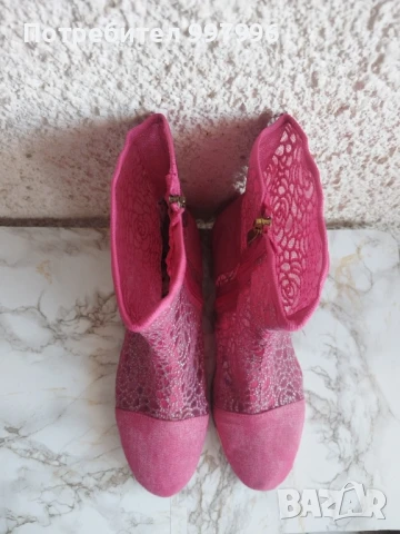 цикламени летни боти-40номер, снимка 12 - Дамски боти - 50564677