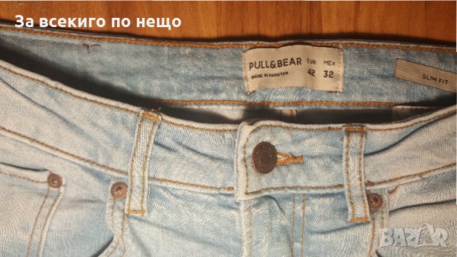 Pull & Bear светло сини дънки slim, снимка 5 - Дънки - 32928796