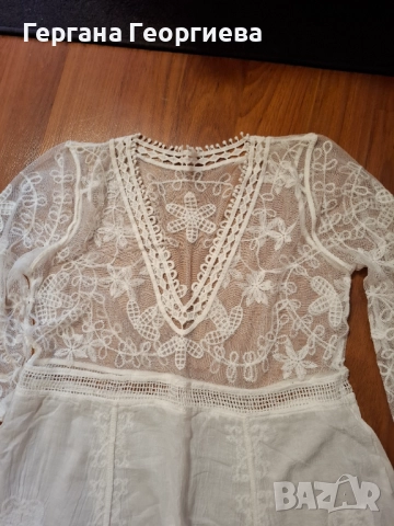 Дамска дантелена туника, снимка 3 - Туники - 51076732