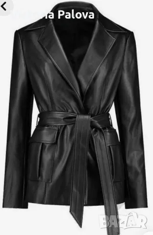 Кожено черно яке/сако   YSATIS 