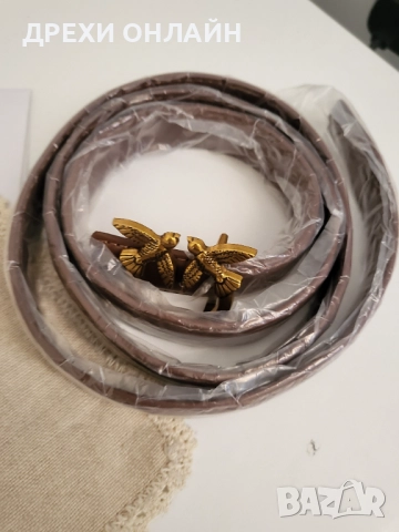 Ново! Кафяв колан по модел на Pinko , снимка 3 - Колани - 52409951
