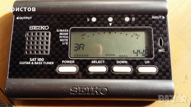 Електронен тунер за китара SEIKO, снимка 2 - Други - 26860158