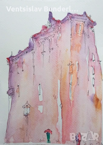 Рисунки акварел, снимка 3 - Други ценни предмети - 53260848