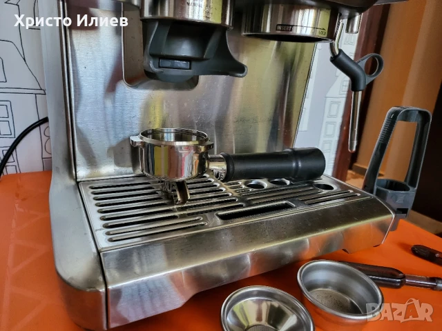 Еспресо машина SAGE Barista Express Кафемашина с кафемелачка, снимка 4 - Кафемашини - 51402317