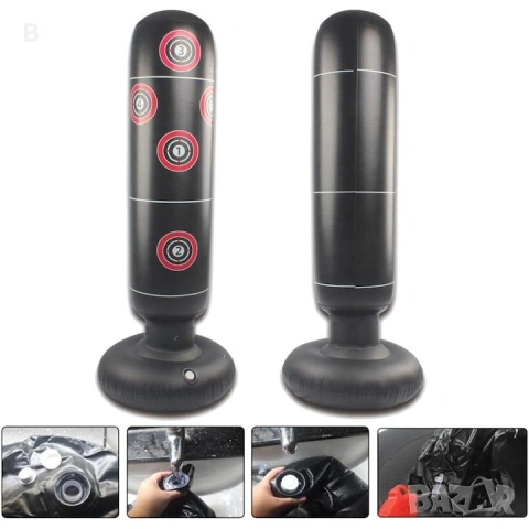 Надуваема боксова круша с ръкавици, снимка 2 - Бокс - 53117259