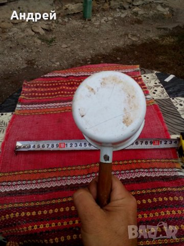 Старо емайлирано джезве, снимка 6 - Антикварни и старинни предмети - 27300771