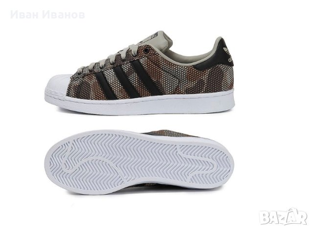  камуфлажни маратонки adidas Superstar оригинал номер43-44, снимка 3 - Маратонки - 40313654