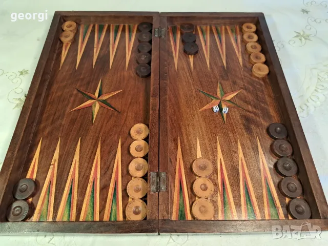 табла за игра ръчна изработка от масивно дърво   24/3