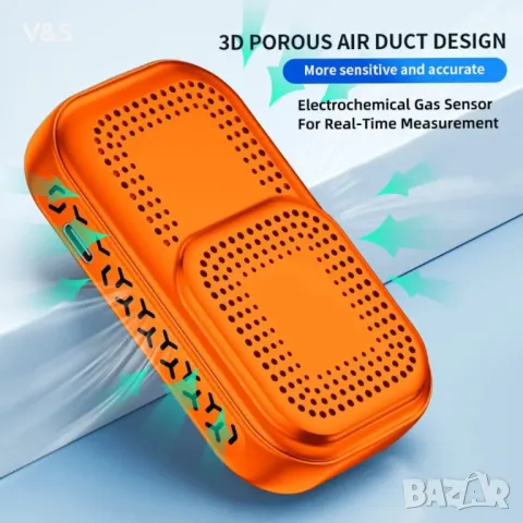 Детектор HAKINAKU Преносим CO  Детектор за въглероден окис, мобилен CO Warner Предупредителен, снимка 3 - Други стоки за дома - 48649290