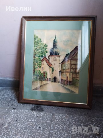 стара картина-пейзаж, снимка 4 - Картини - 27895833