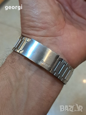 съветски позлатен часовник Poljot с метална верижка Полет , снимка 11 - Мъжки - 52668207