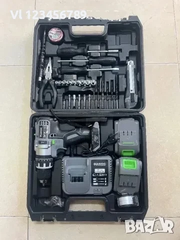 Акумулаторен ударен винтоверт 24V 4.0Ah с инструменти HAWEK, снимка 3 - Винтоверти - 50802980