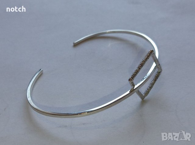 Сребърна гривна, снимка 4 - Гривни - 38894015