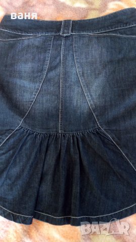 Черна дънкова пола, снимка 2 - Поли - 38281901