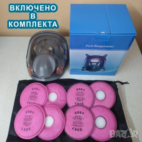 Респираторна предпазна маска за цяло лице 6800 | 3М еквивалент, снимка 10 - Други инструменти - 45350939