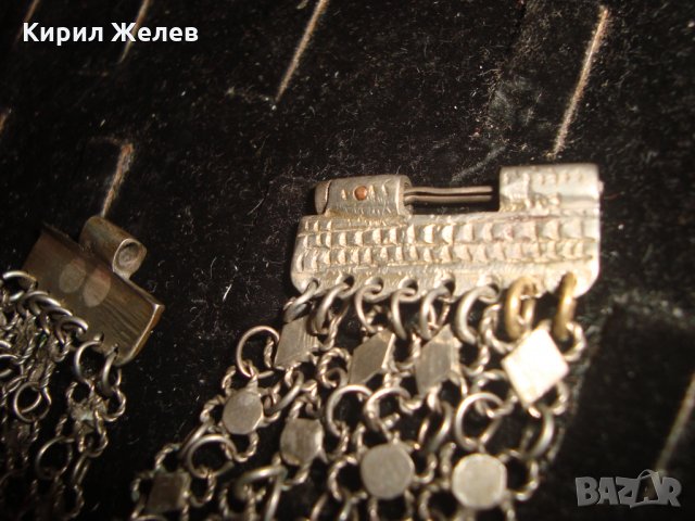 18 ВЕК ВЪЗРОЖДЕНСКА СРЕБЪРНА САЧАНЕНА ГРИВНА РЪЧНА ИЗРАБОТКА СТАРИННА ПЛЕТКА с ЩИФТ НАКИТ БИЖУ 17644, снимка 14 - Антикварни и старинни предмети - 33215654