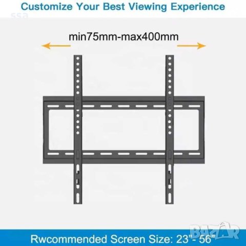 Стойка за телевизор, от 26" до 55" Фиксирана, стенна (SH-FIX-02), снимка 2 - Стойки, 3D очила, аксесоари - 43351280