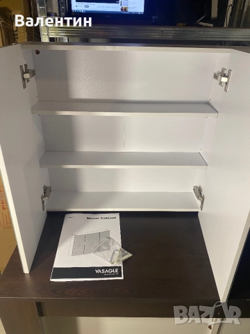 Стенен шкаф за баня с огледало, снимка 8 - Шкафове - 52686757