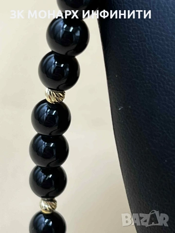 Златен Ланец с Топчета , снимка 6 - Гривни - 53079711