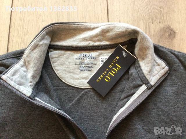НОВА оригинална сива фланела блуза POLO RALPH LAUREN размер S от САЩ, снимка 7 - Блузи - 52828968