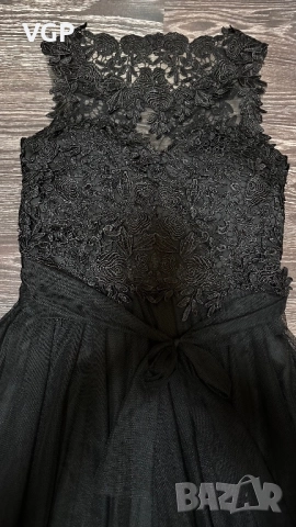 Официална черна рокля за момиче, снимка 2 - Детски рокли и поли - 52800118