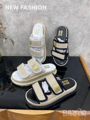 Дамски Чехли ✨ MIU MIU , снимка 2 - Чехли - 51057648