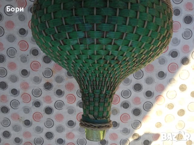 Стара дамаджана 15 литра зелено стъкло, снимка 2 - Буркани, бутилки и капачки - 39734006