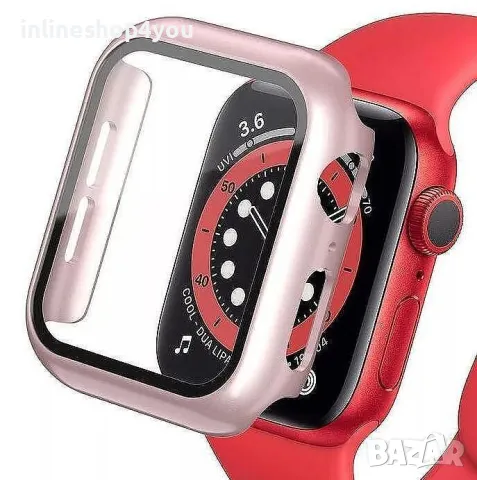 Кейс + Стъклен Протектор за Apple Watch Series 9 - 41mm и 45mm, снимка 8 - Калъфи, кейсове - 48359692