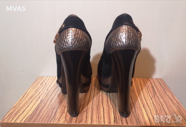 Нови луксозни вечерни обувки на ток 37 номер обувки за Свети Валентин , снимка 4 - Дамски обувки на ток - 28990807