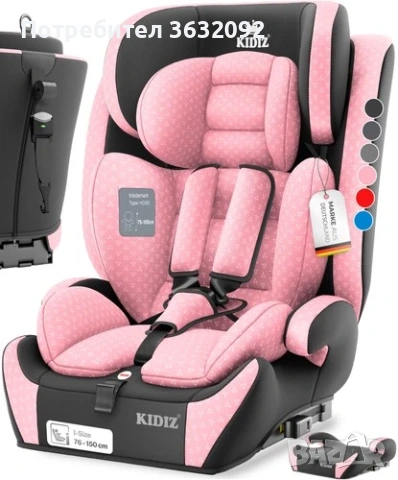 Детско столче за кола, 9кг-36кг, Isofix система,  ECE R129/03,(Група 1+2+3) 
