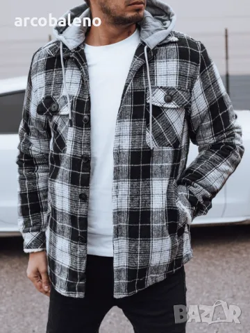 Мъжко изолирано яке с качулка, 2цвята , снимка 6 - Якета - 48651774