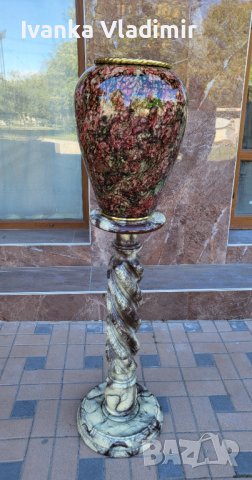 Антикварна колона и ваза , снимка 4 - Други - 38032120