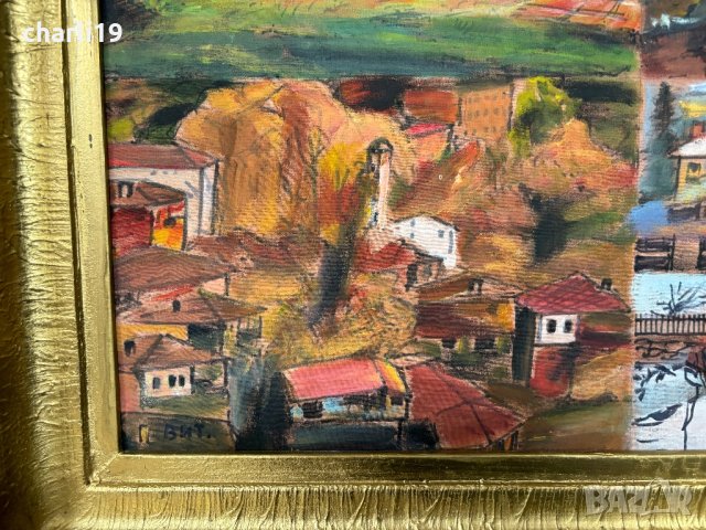 Красива рамкирана картина Г. Витанов , снимка 8 - Картини - 43642737