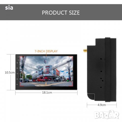 Мултимедия  7011'' Android ,GPS, Bluetooth , WiFi + камера бонус , снимка 5 - Аксесоари и консумативи - 27279094
