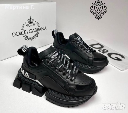 Dolce & Gabbana Черни Спортни Обувки Дамски Маратонки Кецове Долче и Габана, снимка 1 - Маратонки - 33953300