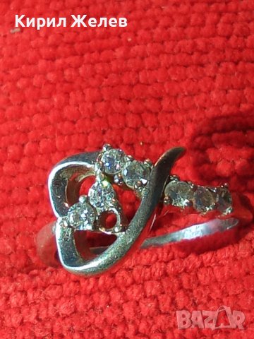МНОГО КРАСИВ СКЪПОЦЕНЕН СРЕБЪРЕН АРТ ПРЪСТЕН СРЕБРО 925 с ФАСЕТИРАНИ ЦИРКОНИ 32433, снимка 2 - Пръстени - 38352312