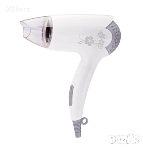 Сешоар Rosberg R51100B, 1400W, Бял, Сгъваема дръжка, 2 ГОДИНИ ГАРАНЦИЯ