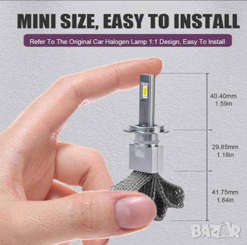 Висок клас LED-крушки с пасивно охлаждане за основни фарове, снимка 2 - Аксесоари и консумативи - 43759463