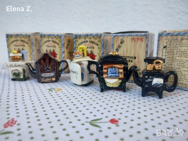 5 миниатюрни чайника Paul Cardew Tiny Teapots, снимка 12 - Колекции - 52798432
