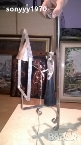 арт-жена бие камбаната-метал-внос швеицария-52х17х14см, снимка 11 - Колекции - 27017272