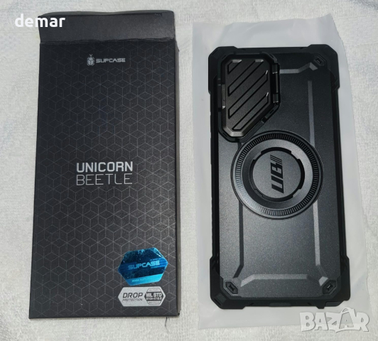 SUPCASE UB Mag XT калъф Samsung Galaxy S24 Ultra (2024 г.), вградена стойка (въглен), снимка 8 - Калъфи, кейсове - 44865077