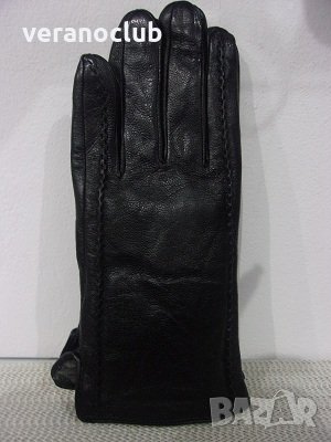 Мъжки черни ръкавици Естествена кожа размери 10,5 и 11